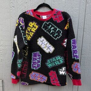 Star Wars Multicolor Tie-Dye Fleece Sherpa Puffy Size: S